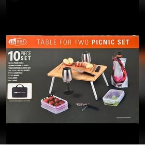 GSI Table for two picnic 10 piece set, NWT